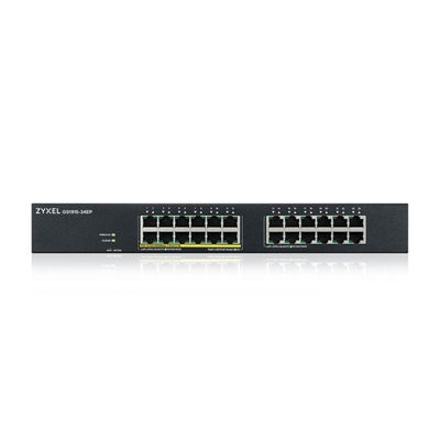 Switch 24 puertos zyxel gs1915 - 24ep - eu0101f 100 - 1000 gigabit ethernet 12 puertos poe