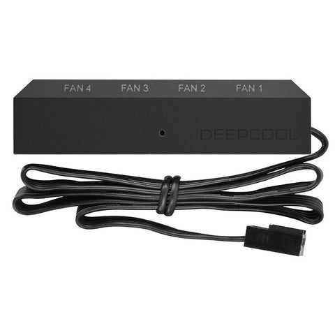 Hub deepcool fh - 04 para ventiladores 4 puertos negro