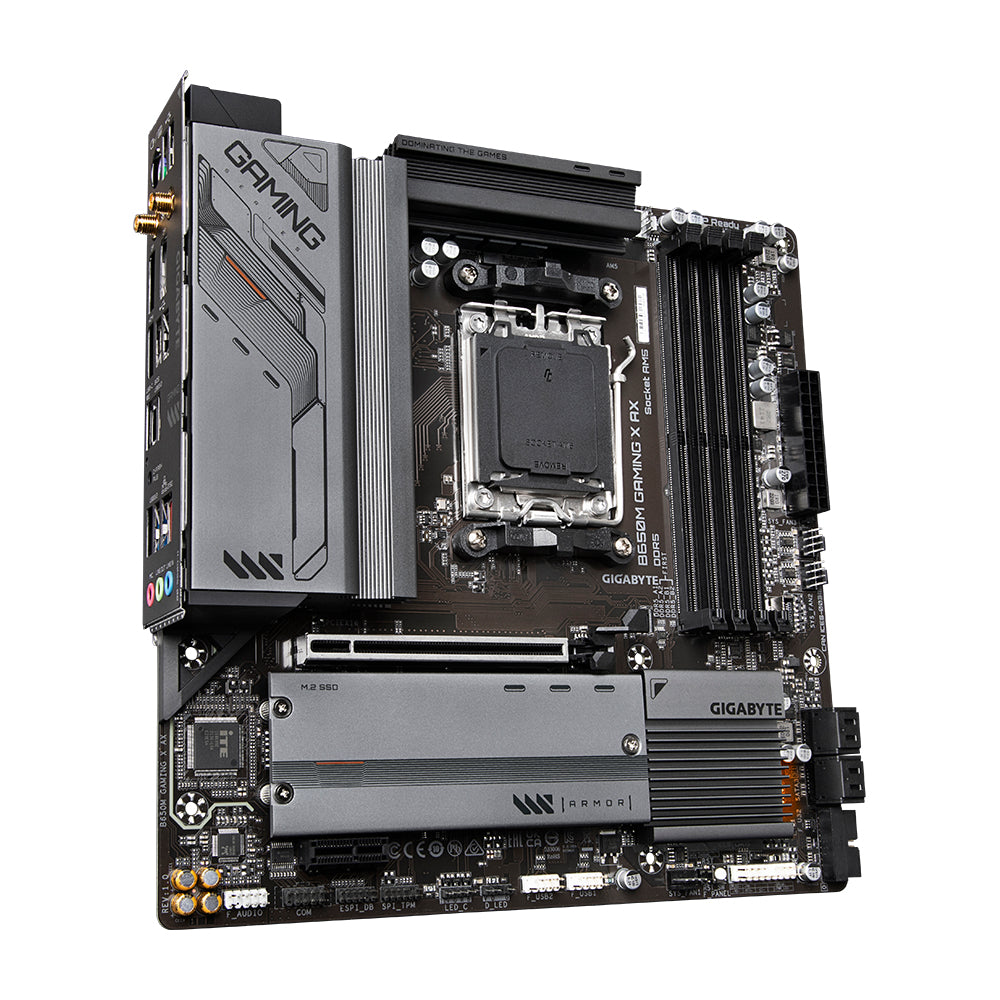 Placa base gigabyte b650m gaming x ax am5 m - atx -  4x ddr5 -  4x sata3 -  3x usb 3.2 -  1x usb tipo c -  4x usb 2.0