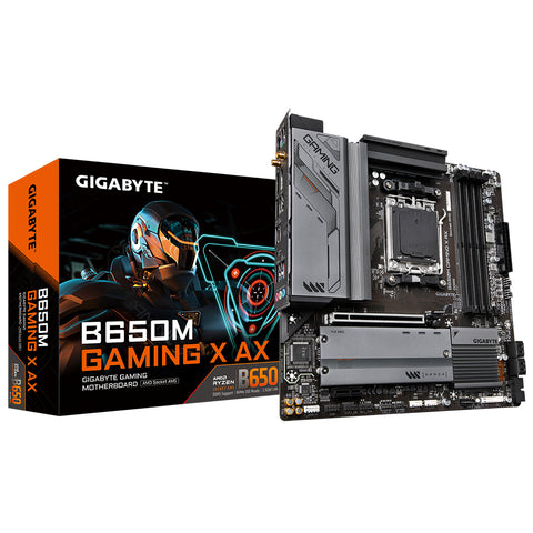 Placa base gigabyte b650m gaming x ax am5 m - atx -  4x ddr5 -  4x sata3 -  3x usb 3.2 -  1x usb tipo c -  4x usb 2.0