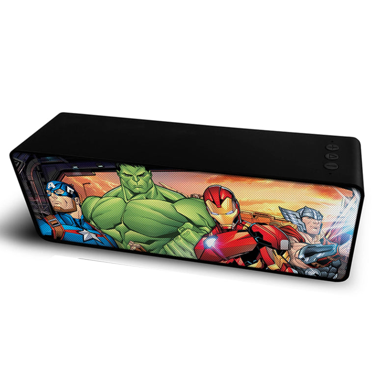 Altavoz ert group bt stereo 2.1 portatil inalambrico 10w avengers 006 marvel multicolor