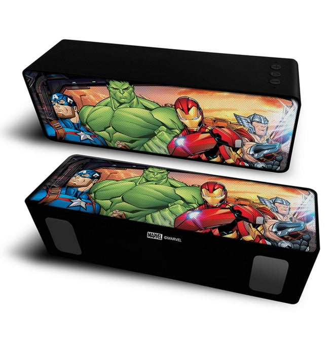 Altavoz ert group bt stereo 2.1 portatil inalambrico 10w avengers 006 marvel multicolor