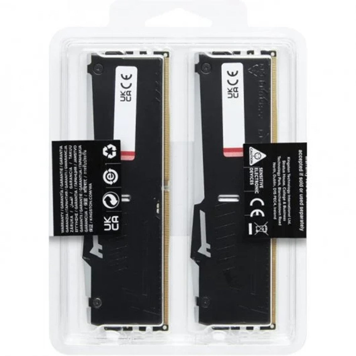 Memoria ram ddr5 32gb 2x16gb kingston - 5600mhz - pc5 44800 - fury beast rgb - cl36 - 1.25v