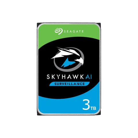 Disco duro interno hdd seagate skyhawk ai st3000vx015 3tb 3.5pulgadas 256mb -  sata 6gb - s