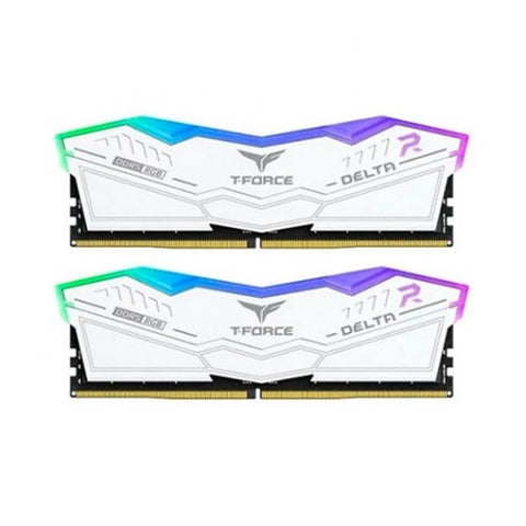 Memoria ram ddr5 32gb 2 x 16gb teamgroup delta - 7000mhz - pc5 56000 - white rgb - cl34 - 1.4v