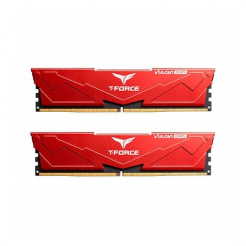 Memoria ram ddr5 32gb 2 x 16gb teamgroup vulcan - 5200mhz - pc5 41600 - red - cl40 - 1.25v