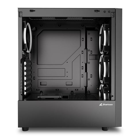 Caja ordenador gaming sharkoon wave atx 2 x usb 3.0 rgb negro