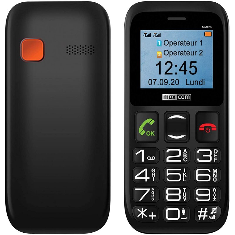Telefono movil maxcom comfort mm426 negro 1.77pulgadas -  2g