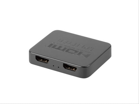 Splitter video lanberg hdmi a 2 x hdmi 4k + micro usb negro