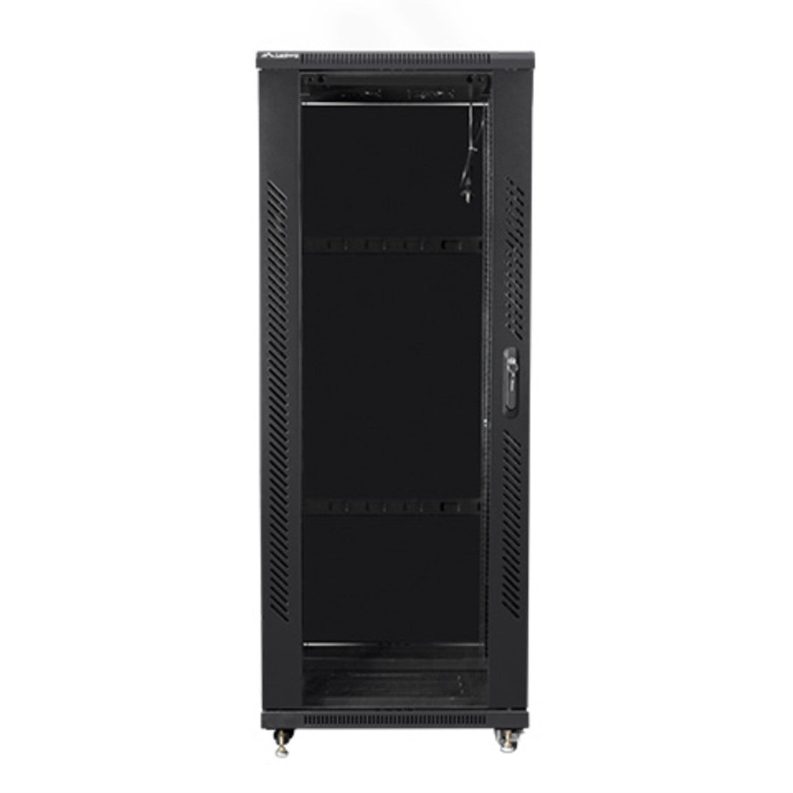 Armario rack lanberg de suelo 32u - 600x600x1603 19pulgadas flat pack negro