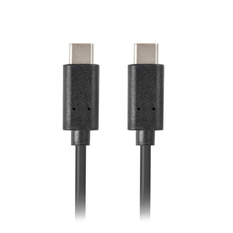 Cable usb tipo c lanberg 1m -  macho -  macho -  negro