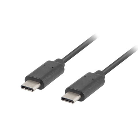 Cable usb tipo c lanberg 1m -  macho -  macho -  negro