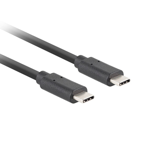 Cable usb tipo c lanberg 1m - macho - macho - negro