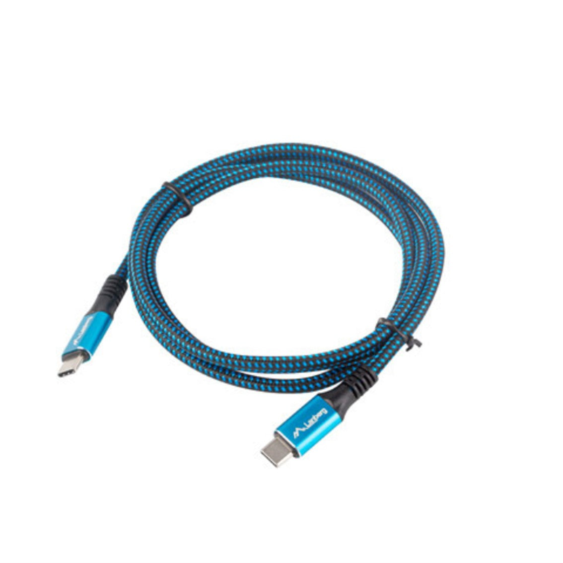 Cable usb tipo c lanberg 1.2m -  macho - macho -  negro - azul