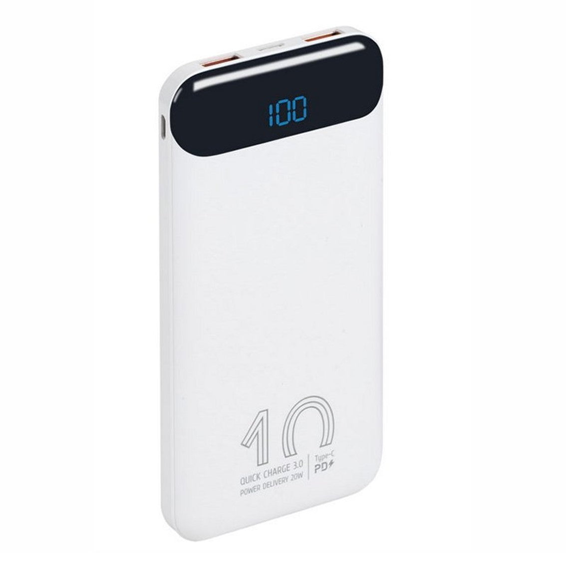 Powerbank rivacase va2540 10000mah lcd blanco