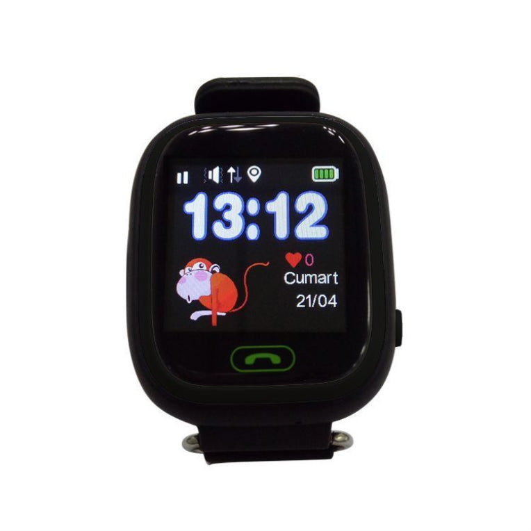 Reloj smartwatch leotec kids way gps antiperdida negro 1.22pulgadas