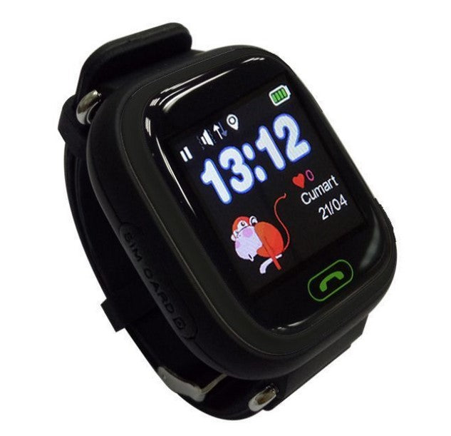 Reloj smartwatch leotec kids way gps antiperdida negro 1.22pulgadas