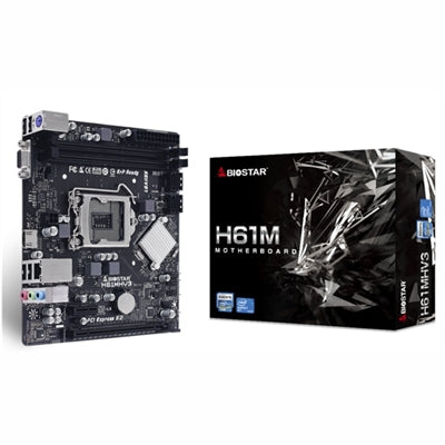 Placa base biostar h61mhv3 m - atx -  2x ddr3 -  lga 1155