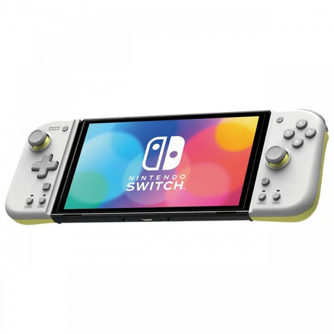 Splitpad hori compact blanco - amarillo para nintendo switch