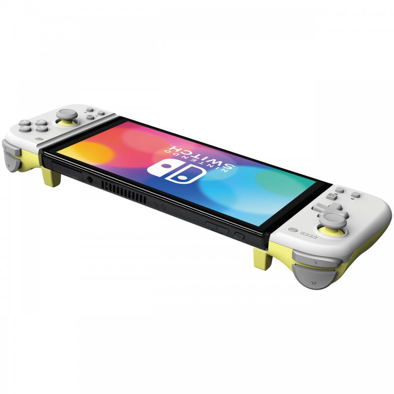 Splitpad hori compact blanco - amarillo para nintendo switch