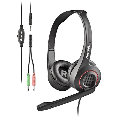 Auriculares ngs con microfono ajust jack msx10pro