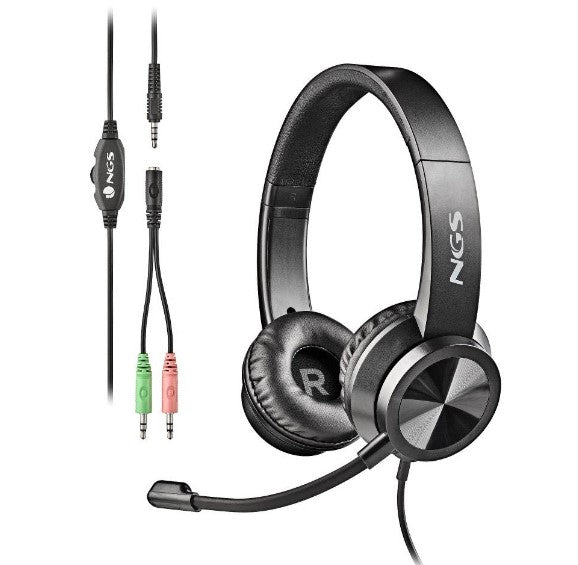 Auriculares ngs con microfono ajust jack msx11pro