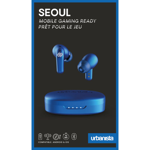 Auriculares urbanista true wireless inalambricos seoul gaming electric blue - azul electrico