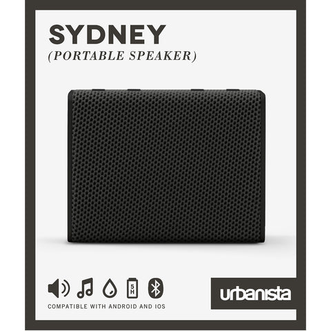 Altavoz portatil urbanista sydney bluetooth negro - midnight black