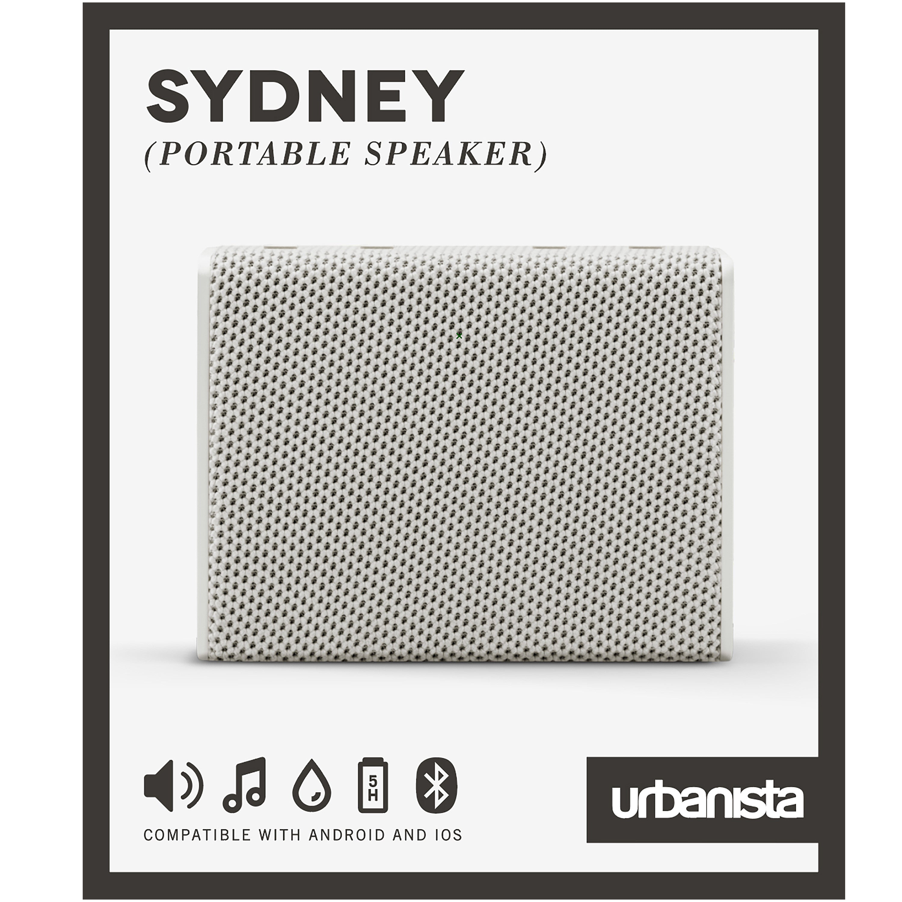 Altavoz portatil urbanista sydney bluetooth blanco - white mist