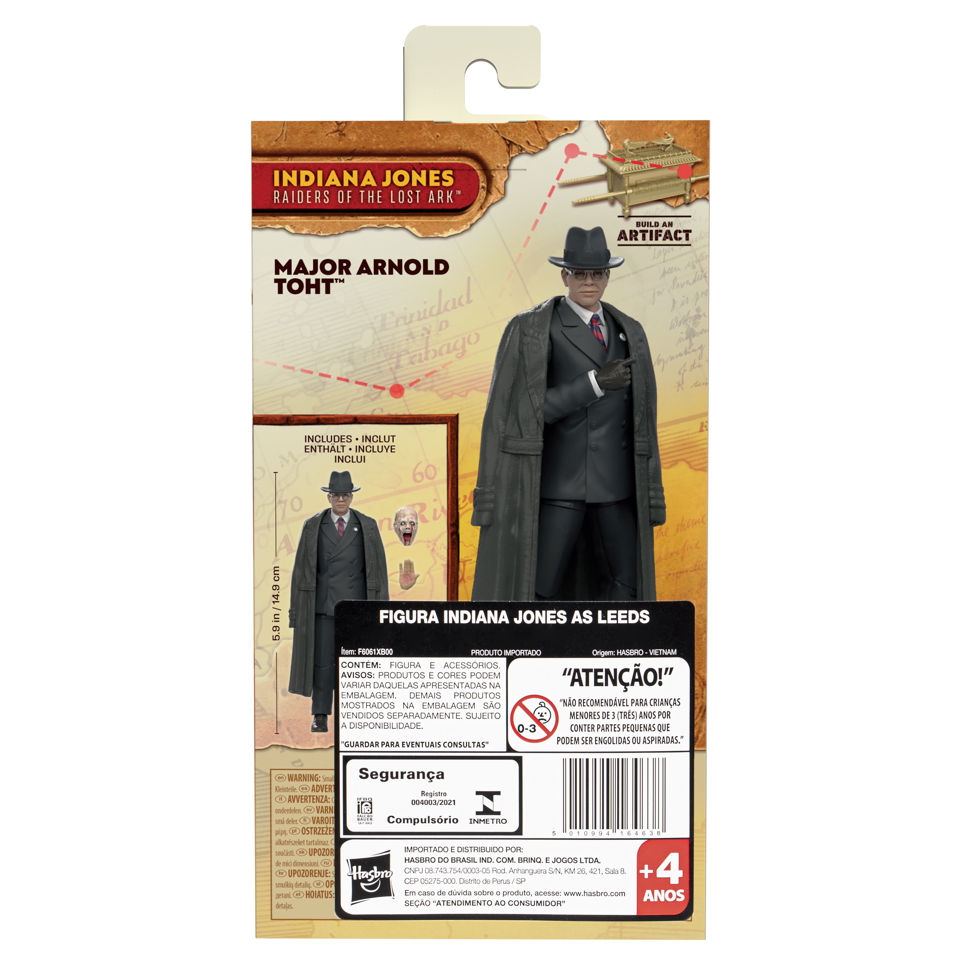 Figura hasbro indiana jones raiders of the lost ark -  major arnold