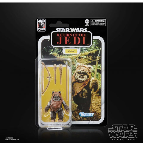 Figura hasbro star wars the black series -  wicket (ewok)