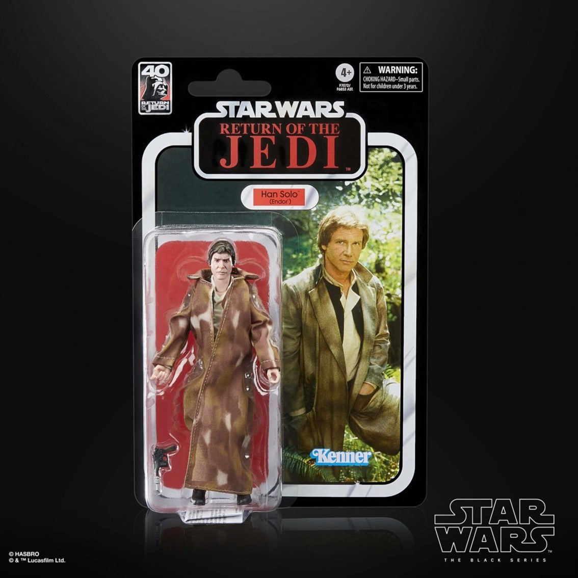 Figura hasbro the black series star wars -  han solo (endor)