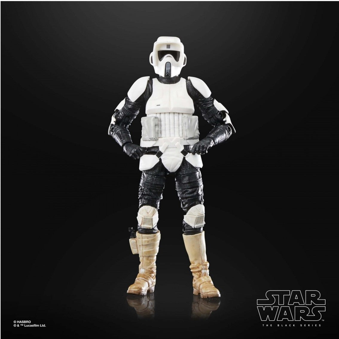 Figura hasbro the black series 40th anniversary of star wars: return of the jedi -  biker scout