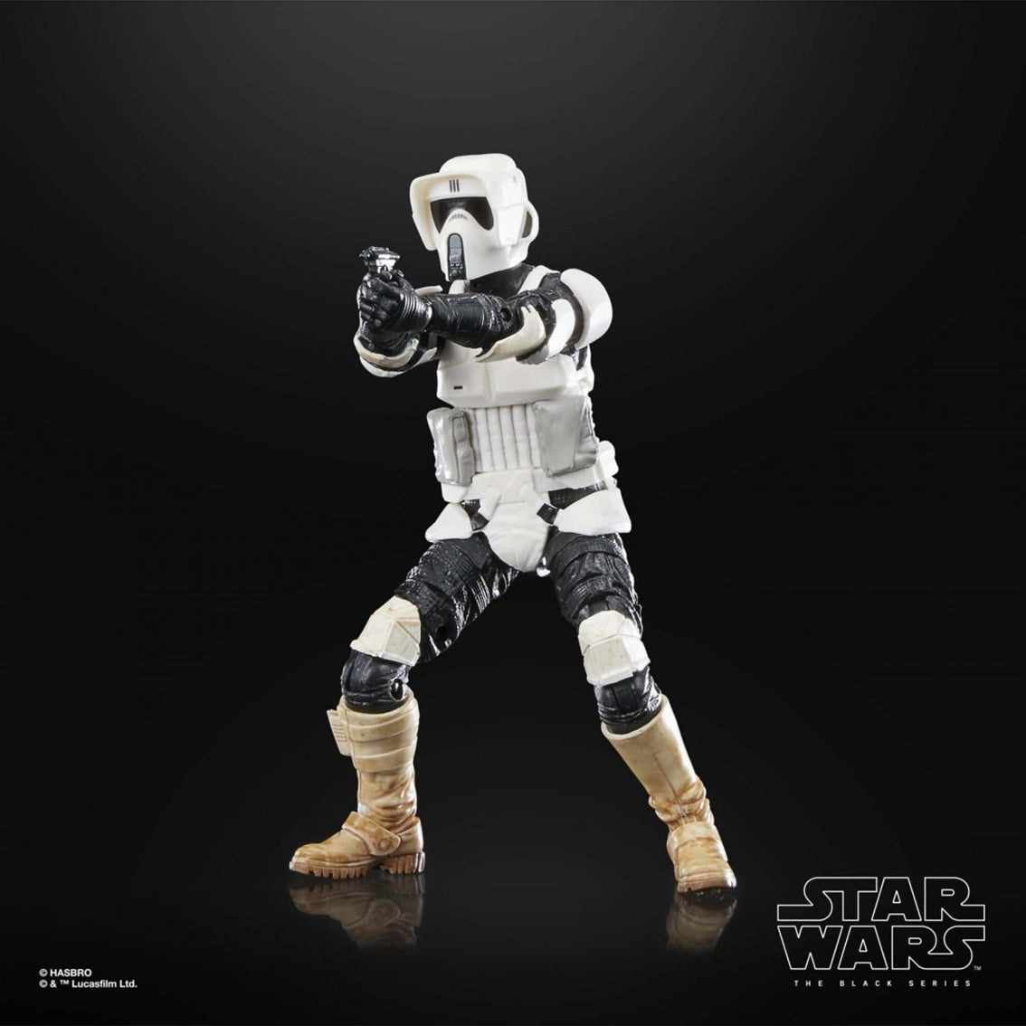 Figura hasbro the black series 40th anniversary of star wars: return of the jedi -  biker scout