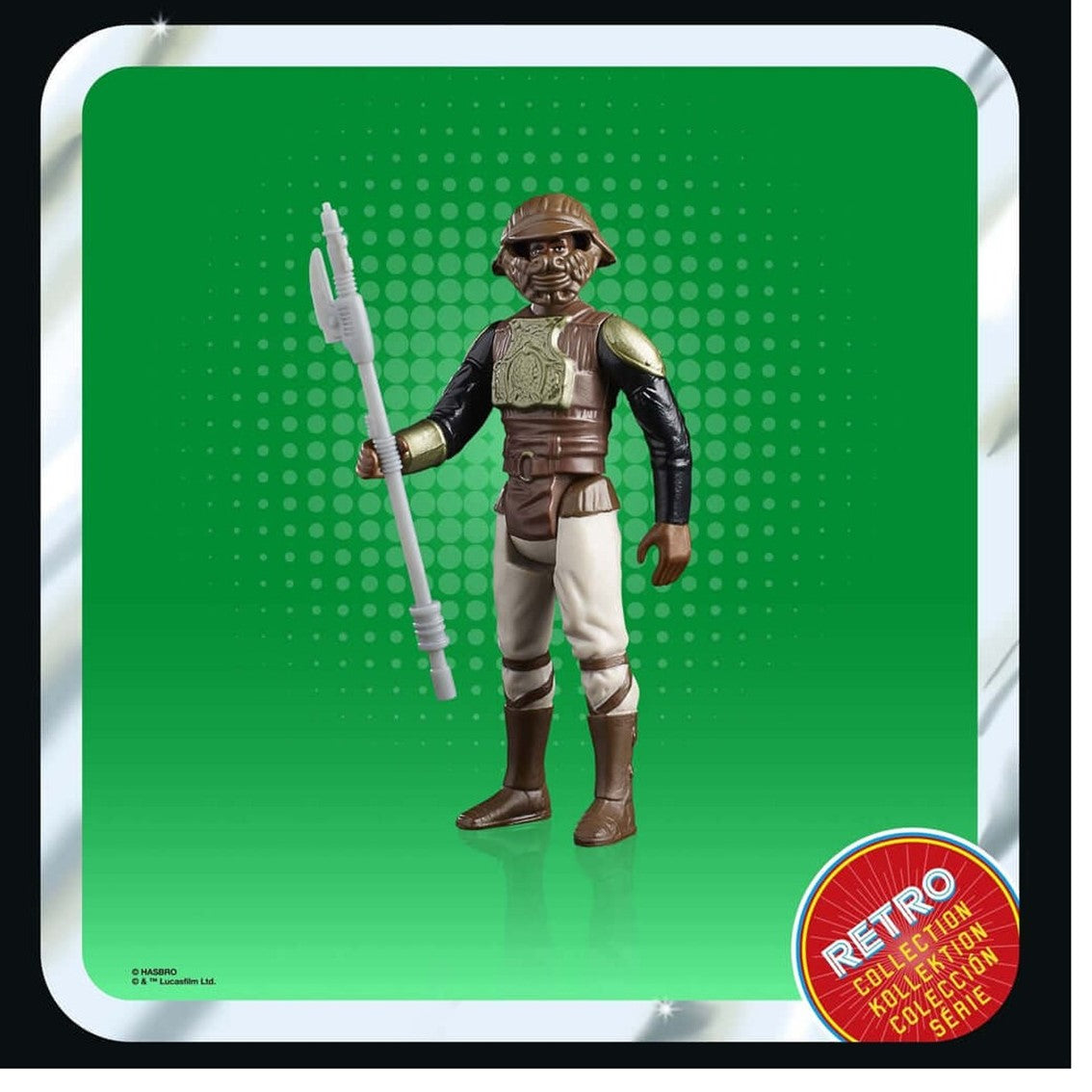 Figura hasbro star wars retro collection -  lando caalrissian (skiff guard)