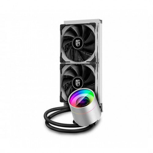 Kit refrigeracion liquida gaming deepcool castle 240ex blanco 2 x 120mm argb