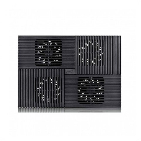 Base refrigeradora deepcool multi core x8 negro para portatil 17pulgadas 4 x 100mm 2 x usb 2.0