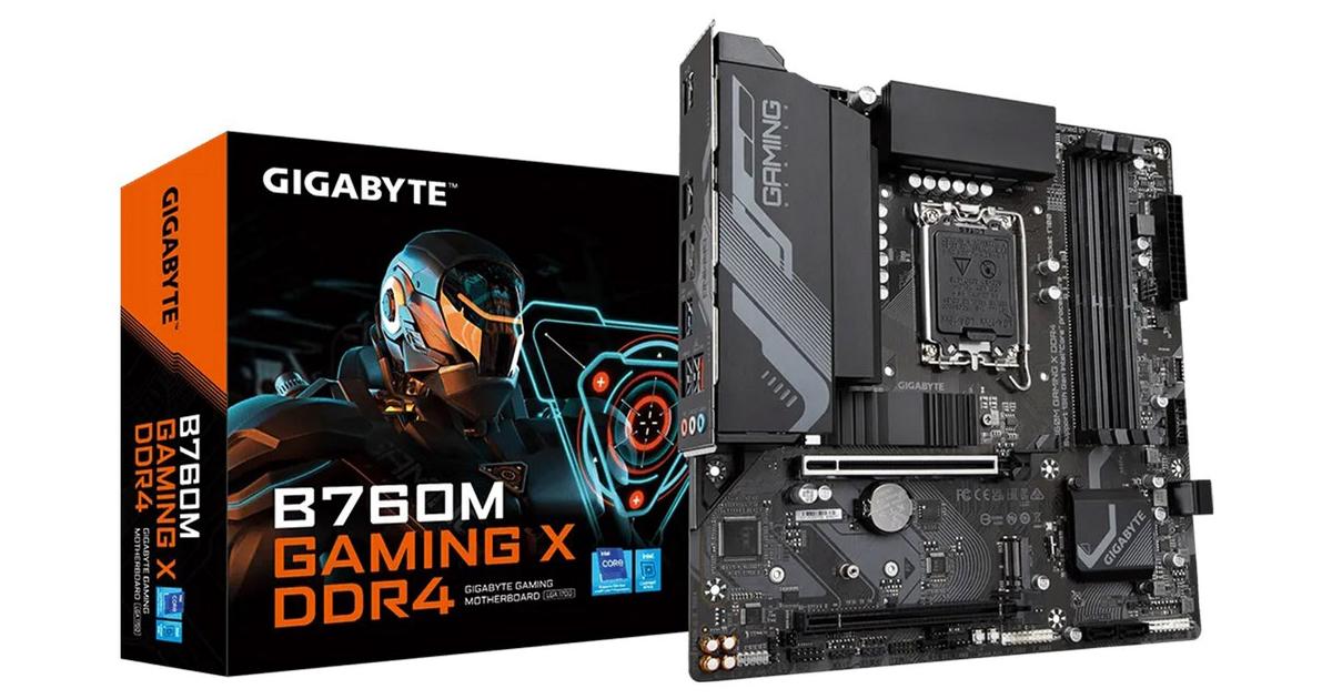 Placa base gigabyte b760m gaming x 1700 m - atx -  4x ddr4 -  4x sata 6gb - s -  3x usb 3.2 -  5x usb 2.0