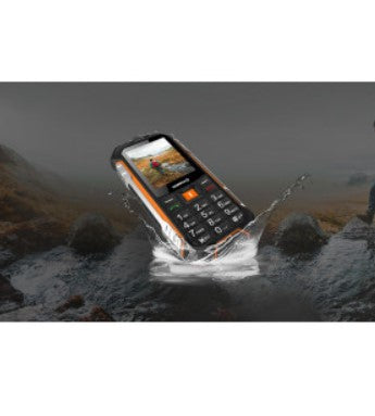 Telefono movil rugerizado hammer boost lte 2.4pulgadas -  2mpx -  4g - negro - naranja - plateado