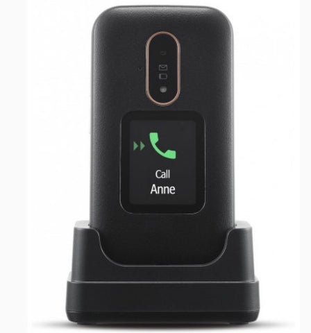 Telefono movil doro 6880 black - white -  2.8pulgadas -  2mpx -  4g - blanco y negro