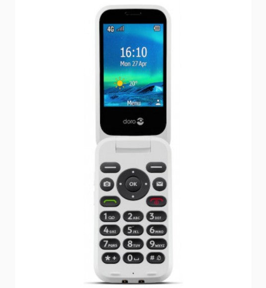 Telefono movil doro 6880 black - white -  2.8pulgadas -  2mpx -  4g - blanco y negro