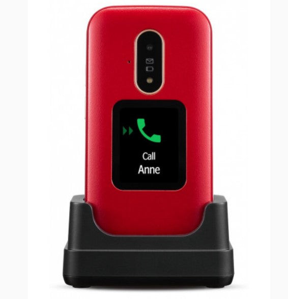 Telefono movil doro 6880 red - white -  2.8pulgadas -  2mpx -  4g - rojo y blanco