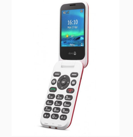 Telefono movil doro 6880 red - white -  2.8pulgadas -  2mpx -  4g - rojo y blanco