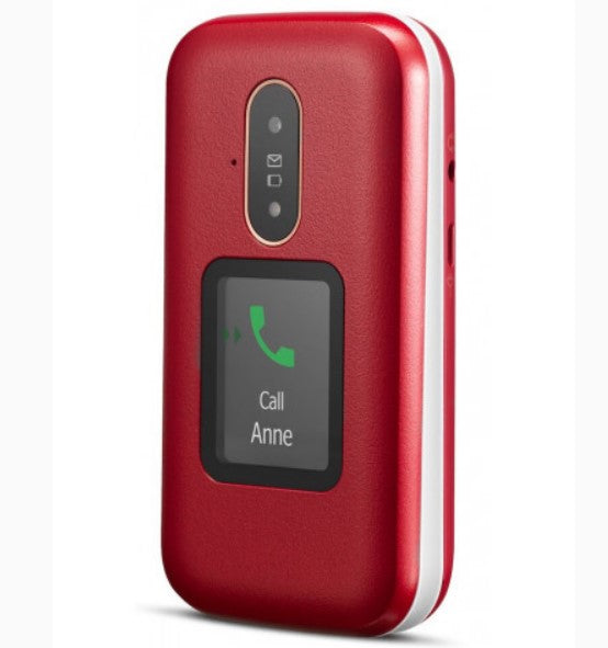 Telefono movil doro 6880 red - white -  2.8pulgadas -  2mpx -  4g - rojo y blanco