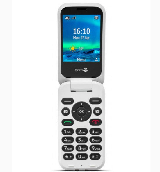 Telefono movil doro 6820 red - white - 2.8pulgadas -  4g - rojo y blanco