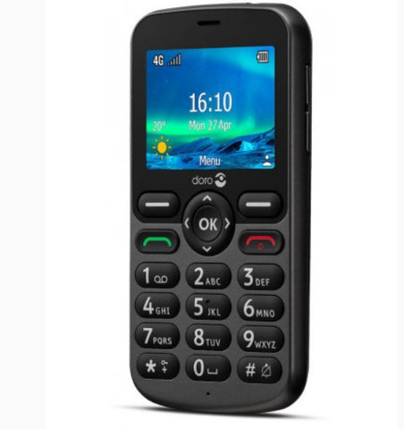 Telefono movil doro 5860 black - 2.4pulgadas -  4g - negro