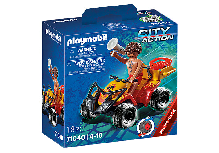 Playmobil city action quad de rescate