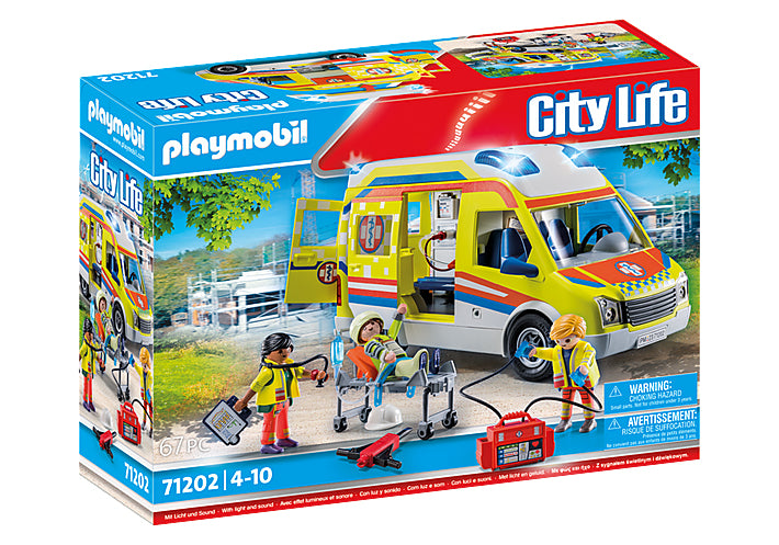 Playmobil ambulacia con luz y sonido