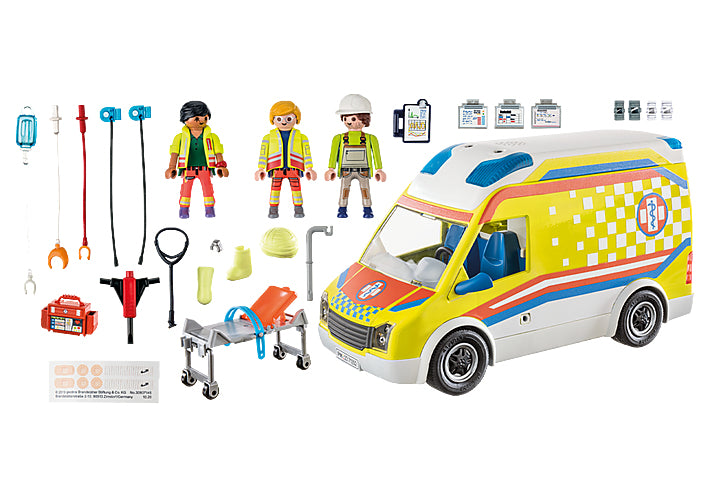 Playmobil ambulacia con luz y sonido