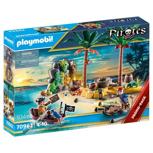 Playmobil isla del tesoro con esqueleto